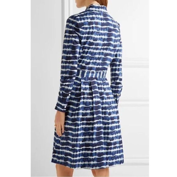 Tory Burch Tie Dye Shirt Dress in Blue Cotton - Picture 5 of 16